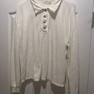 Nation LTD Cream Long Sleeve Top